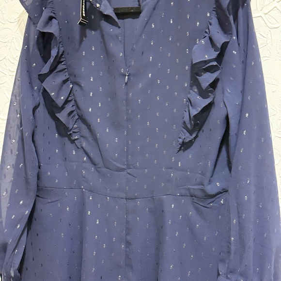 Express Navy Midi Dress - Picture 2 of 5